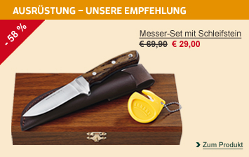 Messer-Set mit Schleifstein