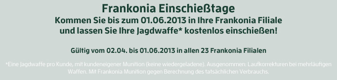 Frankonia Einschießtage