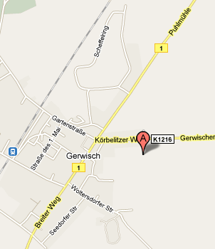 Kartenausschnitt Gerwisch