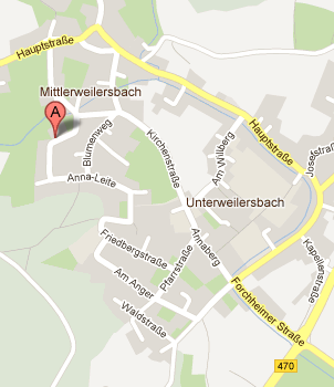 Kartenausschnitt Weilersbach