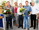 Im Bild (v. l.): Rainer Liebstückel, Jutta Warmbier, Franz Dinkel, Peter Knorz, Heinz Wecklein