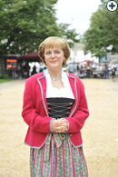 Die Bundeskanzlerin im Frankonia Dirndl